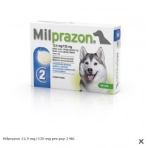 Milprazon 12,5 mg/125 mg pre psy 2 tbl.
